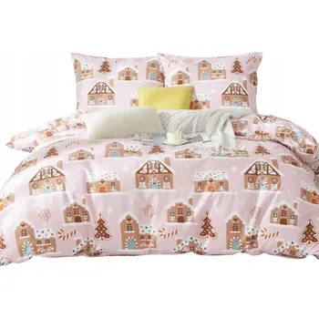 Povlečení Povlečení z mikrovlákna Gingerhouse růžové 0126 160x200 SPOD IGŁY I NITKI