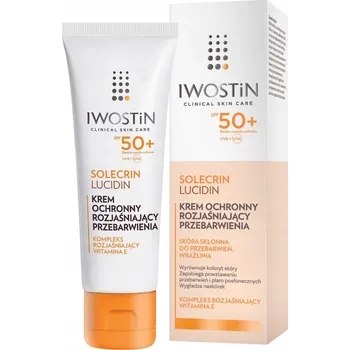 Pleťový krém Iwostin Solecrin Lucidin krém zesvětlující pigmentové skvrny SPF50+ 50 ml