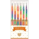 Djeco Sada šesti duhových gelových per