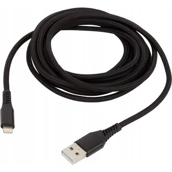 Datový kabel Kabel Sologic USB - Apple Lightning 3 m černý