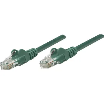 Datový kabel Intellinet 730457 RJ45 síťové kabely, propojovací kabely CAT 6 U/UTP 20.00 m zelená 1 ks