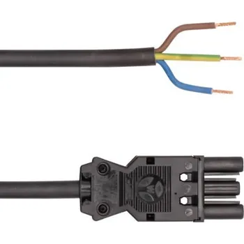 Elektrická zásuvka Konektor pro osvětlení, řada: 240100 Connection Line With GST18i3 Socket, délka kabelu: 5m, Samice zástrčka, zásuvka,
