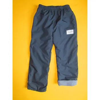 Chlapecké kalhoty Arex, ČR Zateplené šusťákové kalhoty s nášivkou 1 Barva: antracitová+světlešedá, Velikost: 98