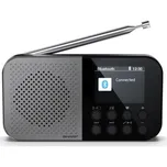 Přenosné rádio Sharp DR-P520 / FM/DAB/DAB + rádio / Bluetooth 5.3 / šedá/černá