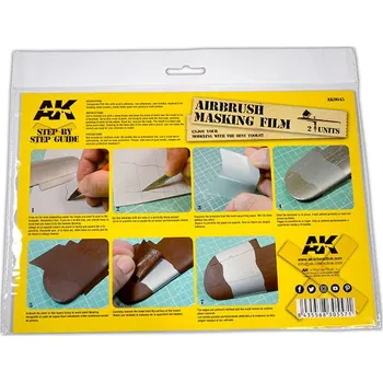 AK Interactive AK AK9045 Airbrush Masking Film (2pcs) A4