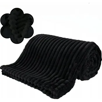 Prostěradlo Deka z mikrovlákna Cotton world 160 cm x 200 cm černá