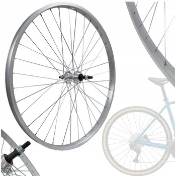 Cyklosvítilna Zadní kolo na kolo 28 palců Veloxo ZENO 19 VB EP-11BS stříbrné pro šroubovací vícekolečko