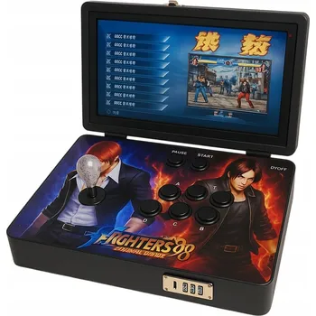 Herní konzole 3D Pandora Plus 14palcová herní konzole Arcade s vestavěnými hrami v kufříku