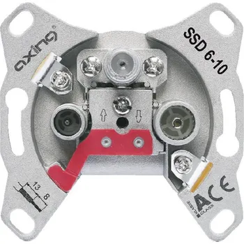 Televizní anténa Axing SSD 6-10 anténní zásuvka pod omítku průchozí krabice