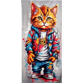 Rychleschnoucí plážová osuška 70x147cm - Kocour