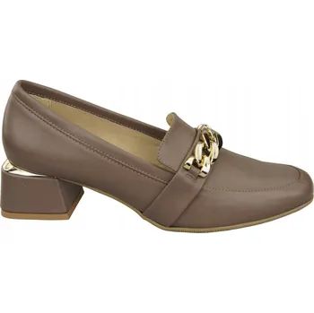 Dámské lodičky Lodičky Mokasíny kožené Řetízek kůže 193 ElitaBut