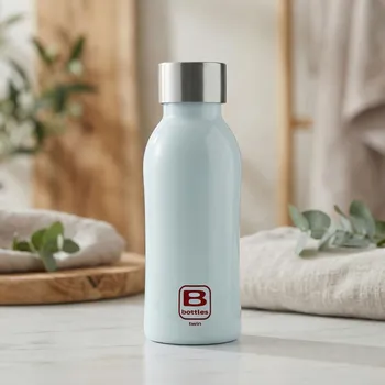 Láhev BUGATTI B Bottles Twin azurový 350 ml – termoska / termální láhev
