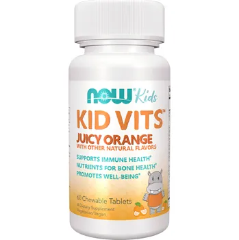 Doplněk stravy Now Foods Kid Vits Juicy Orange 60 tablet