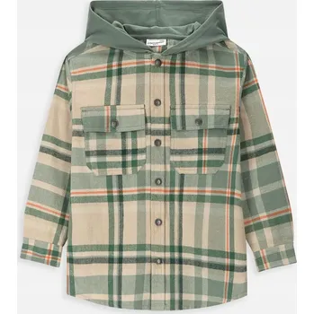 Pánská košile Coccodrillo dětská košile s dlouhým rukávem, bavlna, vícebarevná, velikost 104