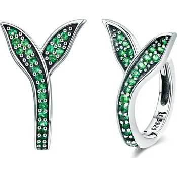 Náušnice ELENYS Třpytivé lístky – náušnice ze sterlingového stříbra 925 náušnice ze sterlingového stříbra 925