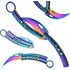 Bojový nůž Kandar Karambit Butterfly Rainbow N-161