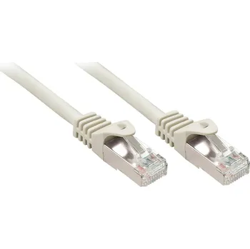 Datový kabel LINDY 48394 RJ45 síťové kabely, propojovací kabely CAT 5e F/UTP 5.00 m šedá s ochranou 1 ks