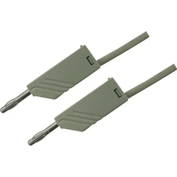 Měřicí kabel Hirschmann Test a Measurement MLN 50/2,5 GR měřicí kabel lamelová zástrčka 4 mm lamelová zástrčka 4 mm 0.50 m šedá 1 ks