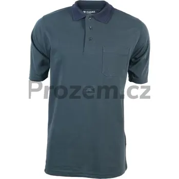 Pánské tričko Polo triko, zelená/modrá, vel. 5XL