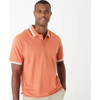 Pánské oblečení Polo tričko s krátkými rukávy růžovooranžová 147/156