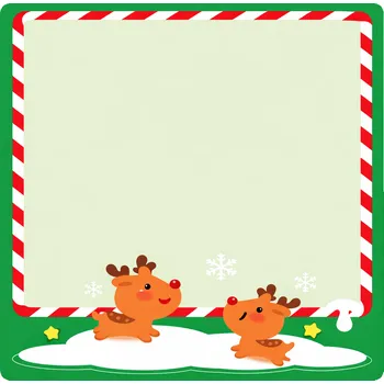 Počítač Niimbot 1EA03026202, 40x60mm, 125ks, vánoční sobi, barevné samolepicí štítky