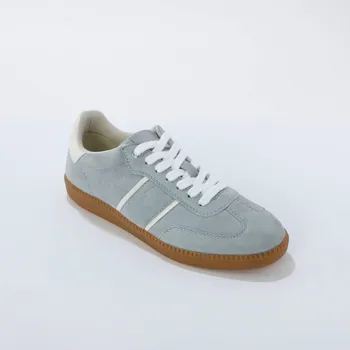 Dámská obuv Tenisky z kožené usně nebeská modrá 37