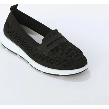 Dámská obuv Pružné mokasíny černá 42