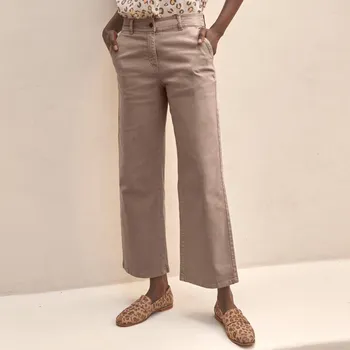 Dámská obuv Široké kalhoty ke kotníkům hnědošedá 52