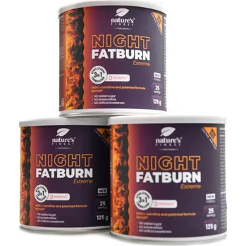 Spalovač tuku Natures Finest Night fat burn extreme 3 x 125g economy pack