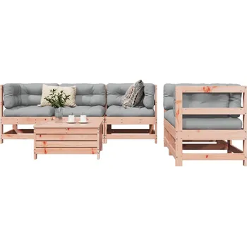 Zahradní lavice zahrada-XL 6dílná zahradní sedací souprava masivní dřevo douglasky 3250806