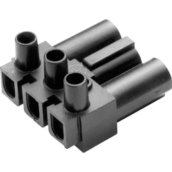 Adels-Contact 162063 síťový konektor AC zástrčka, zahnutá Počet kontaktů: 2 plus PE 16 A černá 1 ks