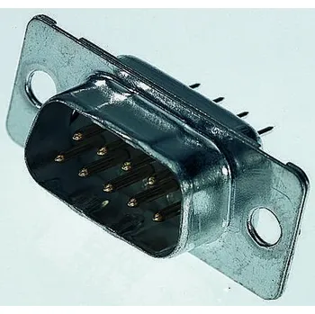 Elektrický konektor Konektor PCB D-Sub, řada: TMC, číslo řady: 003, počet kontaktů: 15, orientace těla: přímý, Průchozí otvor, rozteč: