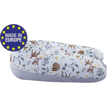 Bomimi ADOS kojící polštář 150x30, LESNÍ ZVÍŘÁTKA, BÉŽOVÁ