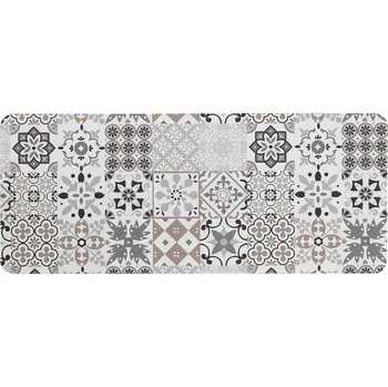 Koupelnová předložka KOUPELNOVÁ PŘEDLOŽKA S VZOREM PODÉLNÁ ŠEDÁ SAVÁ 50 X 120 CM