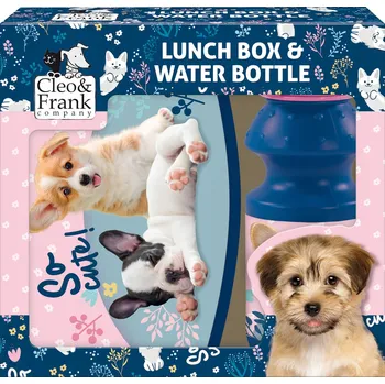 Svačinový box Sada lahev na pití Derform 330 ml a svačinový box