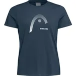 Dámské tričko Head CLUB LARA T-SHIRT WOMEN Barva: NAVY BLUE, Velikost: XS