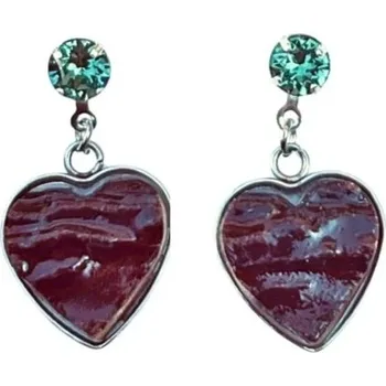 Náušnice E-myslivost Šperky pro myslivkyně 2237 - Luxusní náušnice z paroží se Swarovski