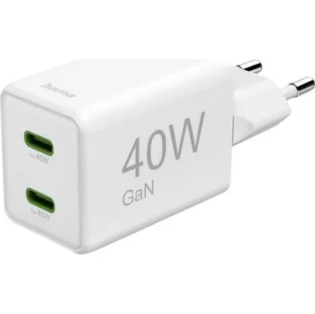 Mobilní telefon Hama USB nabíječka, 40 W, bílá