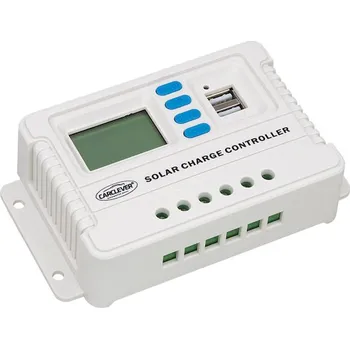 Auto elektroinstalace Solární regulátor nabíjení 12V, 24V, 20A s LCD, USB, 34405
