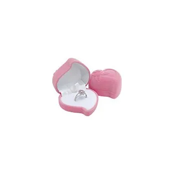 Dárková krabička Krabička na šperky - Srdce růžové s růží