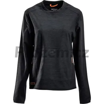 Dámská mikina Dámská fleecová mikina s kulatým výstřihem, tmavě šedá, vel. S, ISO 13688:2013/FDAMD 1