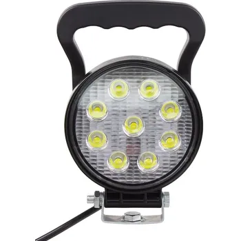 Přídavný světlomet LED světlo kulaté, 9x3W, vypínač, ECE R10, WL-844
