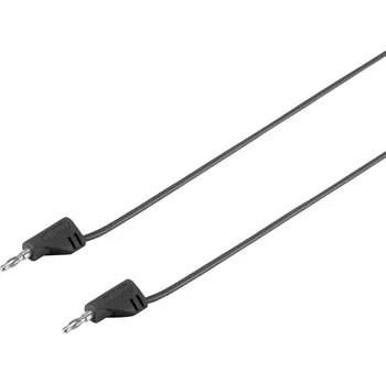 Měřicí kabel VOLTCRAFT MSB-200 měřicí kabel lamelová zástrčka 2 mm lamelová zástrčka 2 mm 0.60 m černá 1 ks