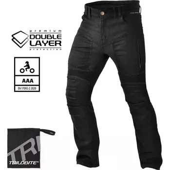 Pánské džíny na moto Trilobite Parado doublelayer Aaa regular fit black level 2 - 40 / modrá