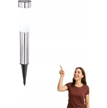 Venkovní osvětlení LED zahradní sloupek 2x0,06W solární venkovní do země SOLAR 3303 Globo