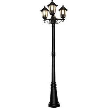 Lampička KLASICKÁ zahradní LAMPA černá IP44 195 cm