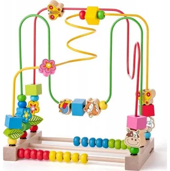 Dřevěná hračka Velká motorická smyčka pro děti - Louka Woodyland