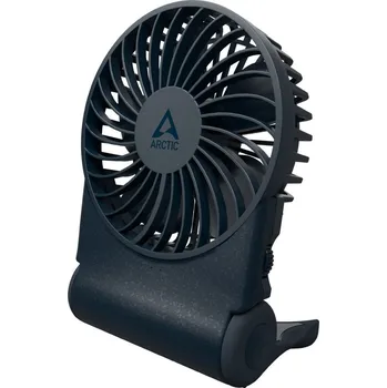 Domácí ventilátor ARCTIC Summair 2Go modrý Ventilátor, stolní, vrtulový, dobíjecí, nastavitelný, 5000mAh, průměr 91mm, 600–4300ot/min, USB-C, stojánek, tmavě modrý AEBRZ00028A