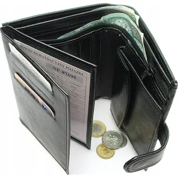 Peněženka Andrus peněženka z pravé lícové kůže hnědá - muž