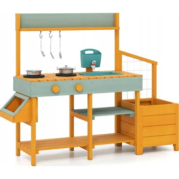 Dětská kuchyňka Zahradní kuchyňka pro děti Dřevěná dětská kuchyňka